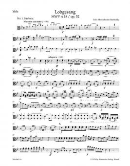Lobgesang (chant de louange) op. 52 MWV A18 Standard
