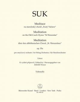 Méditation basée sur le vieux choral tchèque "St. Wenzeslaus" op. 35a 