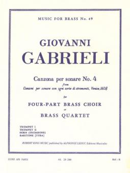 Canzona Per Sonare Nr. 4 