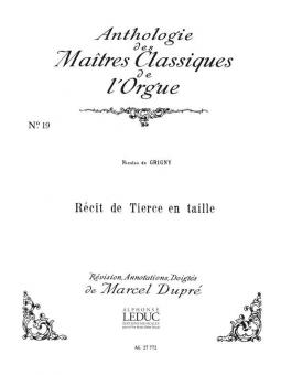 Réçit de Tierce en Taille 