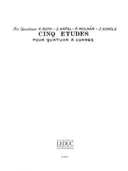 5 Etudes pour Quatuor à Cordes Op. 20 