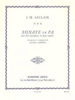 Sonate en Fa 