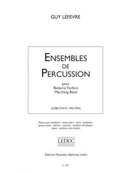 Ensembles De Percussion 