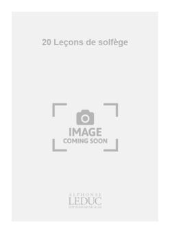 20 Lecons de Solfege à 2 Cles Melangees A 