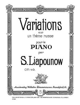 Variations op. 49 