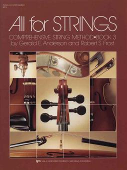 All for Strings Book 3 - Piano Accompaniment 