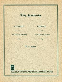 Cadences basées sur les concertos pour violon de Mozart 