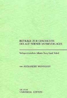 Verlagsverzeichnis Johann Traeg und Sohn 