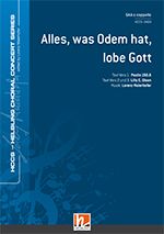 Alles, was Odem hat, lobe Gott 