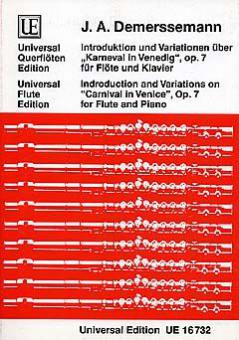 Introduktion und Variationen über 'Karneval von Venedig' op. 7 