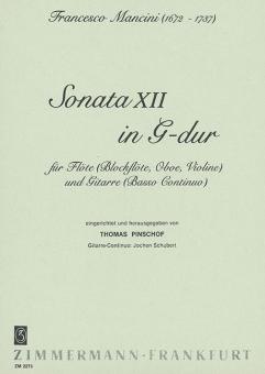 Sonata XII en sol majeur 