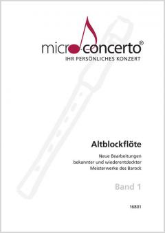 Micro-Concerto Band 1 für Altblockflöte 