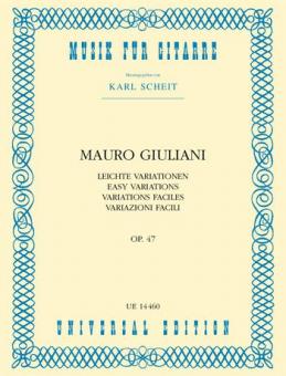 Easy Variations op. 47 op. 47 