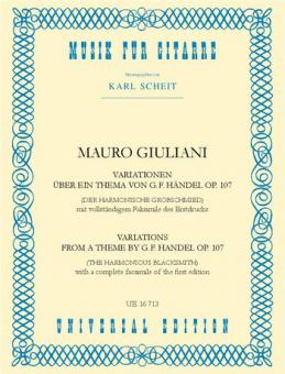 Variationen über ein Thema von G. F. Händel Der Harmonische Grobschmied 