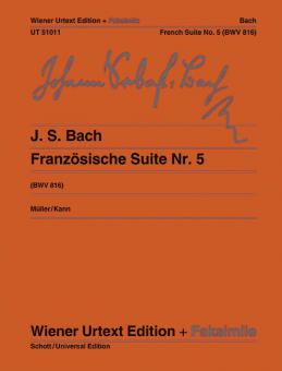 Suite française n° 5 en sol majeur BWV 816 