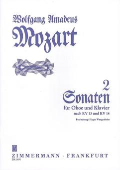 Sonate en ut majeur et fa majeur KV 14+13 