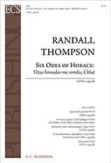 Six Odes of Horace: Vitas hinnuleo me similis, Chloe 