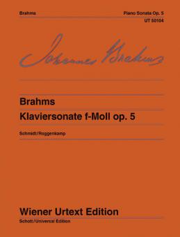 Sonate pour piano en fa mineur op. 5 