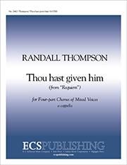 Requiem: The Leave-taking: 4. Thou hast given him 