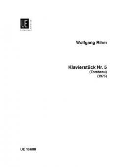 Klavierstück Nr. 5 - Tombeau 