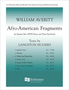 Afro-American Fragments: 2. When Sue Wears Red 