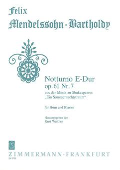 Notturno en mi majeur op. 61/7 