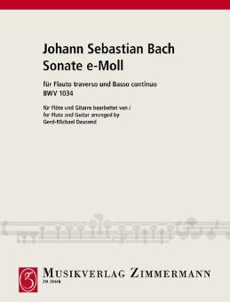 Sonata en mi mineur BWV 1034 Standard