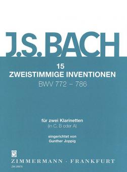 15 inventions à deux voix BWV 772-786 