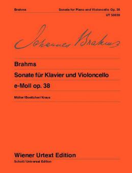 Sonate en mi mineur op. 38 