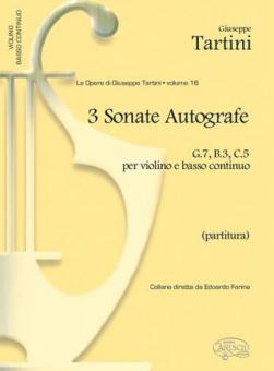 3 Sonate autografe 