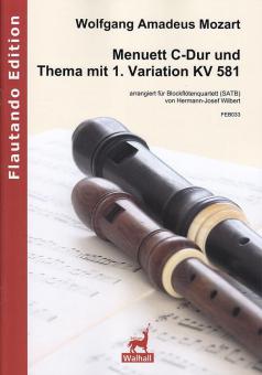 Menuett C-Dur und Thema mit 1. Variation KV 581 