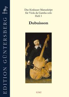 Das Krakauer Manuskript für Viola da Gamba soloBand 1 