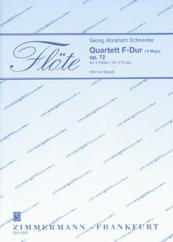 Quatuor en fa majeur op. 72 