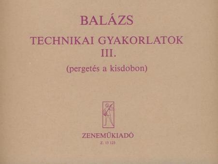 Technical Studies 3 For Percussion 