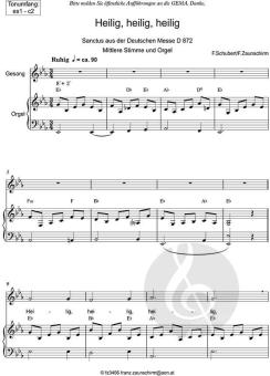 Zum Sanctus (Heilig, heilig) mittel 