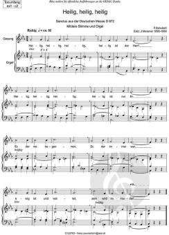 Zum Sanctus (Heilig, heilig) mittel 