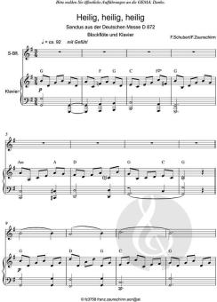 Zum Sanctus (Heilig, heilig) 