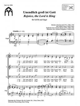 Unendlich groß ist Gott - Rejoice, the Lord is King 