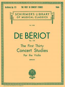 First 30 Concert Studies For The Violin Op. 123 