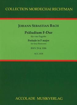 Prélude en fa majeur BWV 29 & 1006 