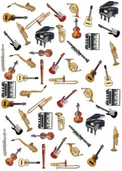 Wrapping Paper - Instruments 