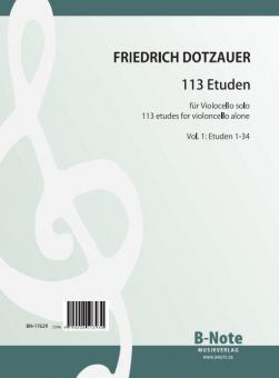 113 études pour violoncelle - Tome 1 