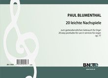 20 postludes faciles pour orgue op.77 