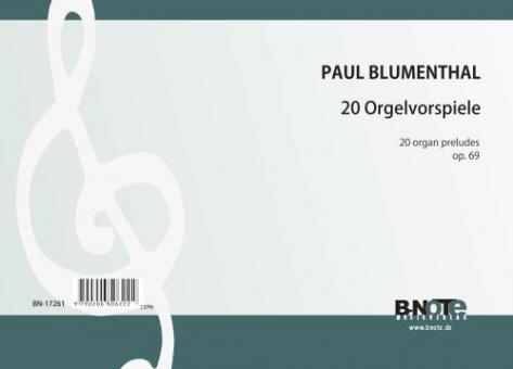 20 préludes pour orgue op.69 