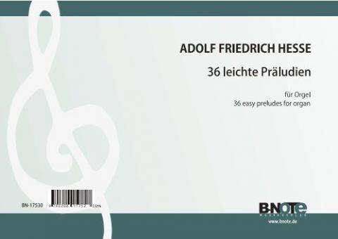 36 préludes faciles pour orgue 