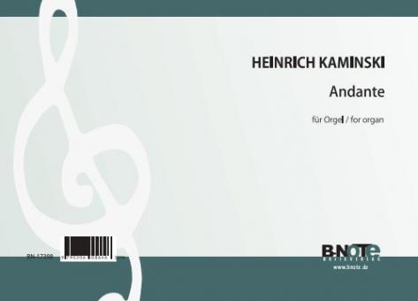 Andante en mi bemol mineur pour orgue 