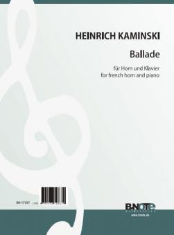 Ballade pour cor et piano 