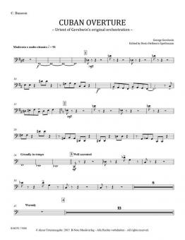 Cuban Overture pour orchestre (Edition Urtext) (parties) 