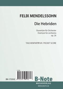 Les Hebrides - Overture pour orchestre op.26 (Partition de poche) 