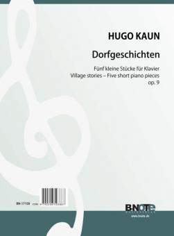 Cancan du village - Cinq petites pièces pour piano op.9 